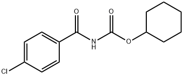 cyclohexyl 4-chlorobenzoylcarbamate Structure