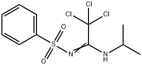 N-(2,2,2-trichloro-N-isopropylethanimidoyl)benzenesulfonamide 구조식 이미지