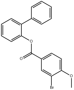 [1,1'-biphenyl]-2-yl 3-bromo-4-methoxybenzoate 구조식 이미지