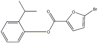 2-isopropylphenyl 5-bromo-2-furoate 구조식 이미지