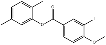 2,5-dimethylphenyl 3-iodo-4-methoxybenzoate Structure