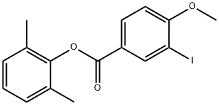 2,6-dimethylphenyl 3-iodo-4-methoxybenzoate Structure