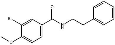 3-bromo-4-methoxy-N-(2-phenylethyl)benzamide Structure