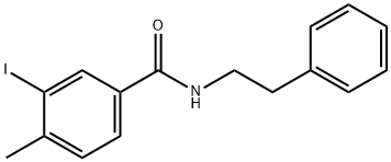 3-iodo-4-methyl-N-(2-phenylethyl)benzamide Structure