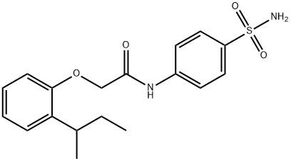 N-[4-(aminosulfonyl)phenyl]-2-(2-sec-butylphenoxy)acetamide Structure