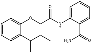 2-{[(2-sec-butylphenoxy)acetyl]amino}benzamide Structure