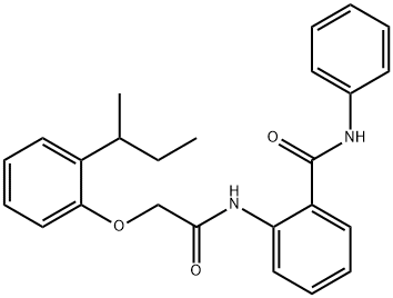 2-{[(2-sec-butylphenoxy)acetyl]amino}-N-phenylbenzamide Structure