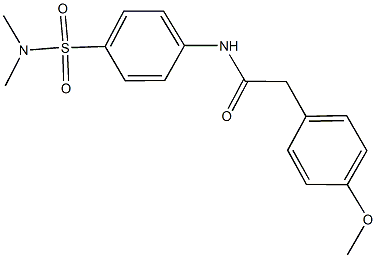 N-{4-[(dimethylamino)sulfonyl]phenyl}-2-(4-methoxyphenyl)acetamide Structure