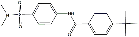 4-tert-butyl-N-{4-[(dimethylamino)sulfonyl]phenyl}benzamide Structure