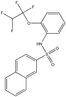 N-[2-(1,1,2,2-tetrafluoroethoxy)phenyl]-2-naphthalenesulfonamide 구조식 이미지