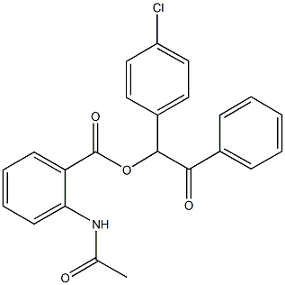 1-(4-chlorophenyl)-2-oxo-2-phenylethyl 2-(acetylamino)benzoate Structure