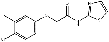 2-(4-chloro-3-methylphenoxy)-N-(1,3-thiazol-2-yl)acetamide Structure