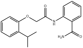 2-{[(2-isopropylphenoxy)acetyl]amino}benzamide Structure