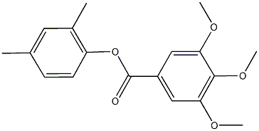 2,4-dimethylphenyl3,4,5-trimethoxybenzoate 구조식 이미지