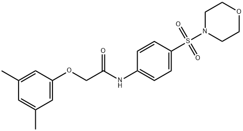 2-(3,5-dimethylphenoxy)-N-[4-(4-morpholinylsulfonyl)phenyl]acetamide Structure