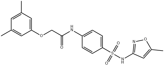 2-(3,5-dimethylphenoxy)-N-(4-{[(5-methyl-3-isoxazolyl)amino]sulfonyl}phenyl)acetamide Structure