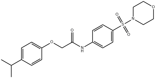 2-(4-isopropylphenoxy)-N-[4-(4-morpholinylsulfonyl)phenyl]acetamide Structure