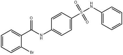 N-[4-(anilinosulfonyl)phenyl]-2-bromobenzamide 구조식 이미지