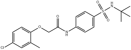 N-{4-[(tert-butylamino)sulfonyl]phenyl}-2-(4-chloro-2-methylphenoxy)acetamide Structure