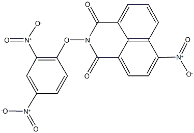 2-{2,4-dinitrophenoxy}-6-nitro-1H-benzo[de]isoquinoline-1,3(2H)-dione 구조식 이미지