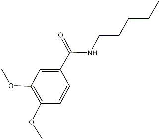 3,4-dimethoxy-N-pentylbenzamide Structure