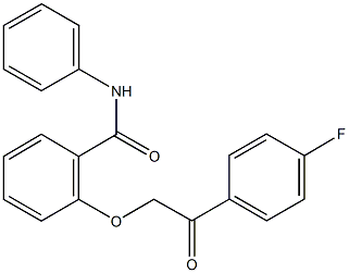 2-[2-(4-fluorophenyl)-2-oxoethoxy]-N-phenylbenzamide 구조식 이미지