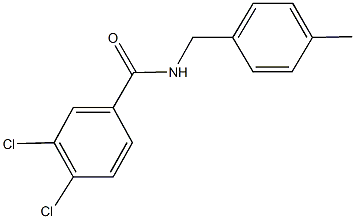 3,4-dichloro-N-(4-methylbenzyl)benzamide Structure