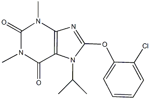 8-(2-chlorophenoxy)-7-isopropyl-1,3-dimethyl-3,7-dihydro-1H-purine-2,6-dione Structure
