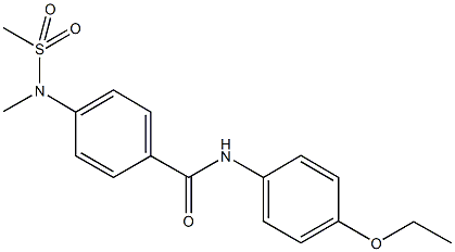 N-(4-ethoxyphenyl)-4-[methyl(methylsulfonyl)amino]benzamide 구조식 이미지
