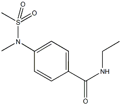 N-ethyl-4-[methyl(methylsulfonyl)amino]benzamide 구조식 이미지