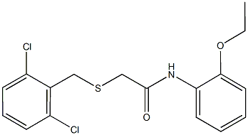 2-[(2,6-dichlorobenzyl)sulfanyl]-N-(2-ethoxyphenyl)acetamide Structure