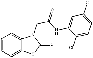 N-(2,5-dichlorophenyl)-2-(2-oxo-1,3-benzothiazol-3(2H)-yl)acetamide Structure