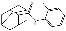 N-(2-iodophenyl)-2-adamantanecarboxamide 구조식 이미지