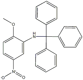 2-methoxy-5-nitro-N-tritylaniline 구조식 이미지