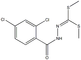 dimethyl 2,4-dichlorobenzoyldithiohydrazonocarbonate Structure