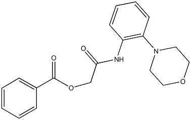 2-[2-(4-morpholinyl)anilino]-2-oxoethyl benzoate Structure