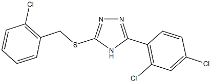 3-[(2-chlorobenzyl)sulfanyl]-5-(2,4-dichlorophenyl)-4H-1,2,4-triazole Structure