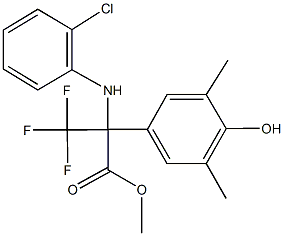 methyl 2-(2-chloroanilino)-3,3,3-trifluoro-2-(4-hydroxy-3,5-dimethylphenyl)propanoate Structure