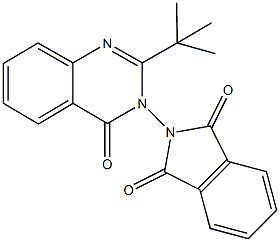 2-(2-tert-butyl-4-oxo-3(4H)-quinazolinyl)-1H-isoindole-1,3(2H)-dione Structure