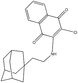 2-{[2-(1-adamantyl)ethyl]amino}-3-chloronaphthoquinone Structure