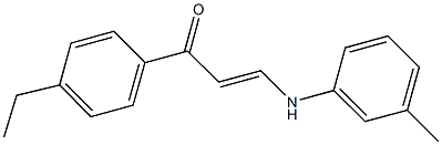 1-(4-ethylphenyl)-3-(3-toluidino)-2-propen-1-one 구조식 이미지