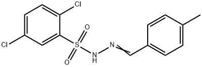 2,5-dichloro-N'-(4-methylbenzylidene)benzenesulfonohydrazide 구조식 이미지