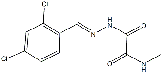 2-[2-(2,4-dichlorobenzylidene)hydrazino]-N-methyl-2-oxoacetamide 구조식 이미지