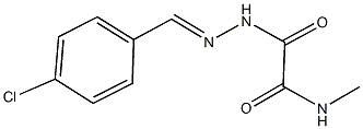 2-[2-(4-chlorobenzylidene)hydrazino]-N-methyl-2-oxoacetamide Structure