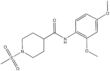 N-(2,4-dimethoxyphenyl)-1-(methylsulfonyl)-4-piperidinecarboxamide Structure