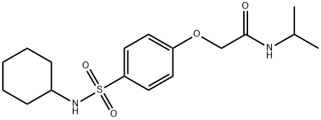 2-{4-[(cyclohexylamino)sulfonyl]phenoxy}-N-isopropylacetamide 구조식 이미지