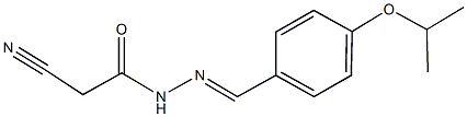 2-cyano-N'-(4-isopropoxybenzylidene)acetohydrazide 구조식 이미지