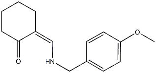 2-{[(4-methoxybenzyl)amino]methylene}cyclohexanone 구조식 이미지