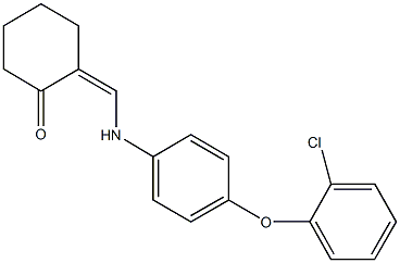 2-{[4-(2-chlorophenoxy)anilino]methylene}cyclohexanone Structure