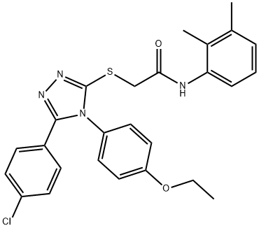 2-{[5-(4-chlorophenyl)-4-(4-ethoxyphenyl)-4H-1,2,4-triazol-3-yl]sulfanyl}-N-(2,3-dimethylphenyl)acetamide Structure